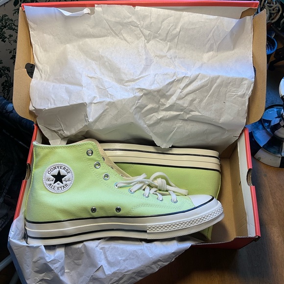CONVERSE CHUCK TAYLOR MENS 12 CITRON - BRAND NEW! $90 RETAIL - Picture 6 of 12
